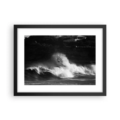 Plakat w czarnej ramie - Wyzwanie przyjęte! - 40x30 cm