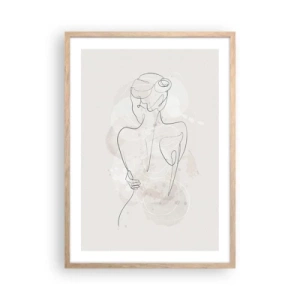 Plakat w ramie jasny dąb - Jak czuły instrument - 50x70 cm