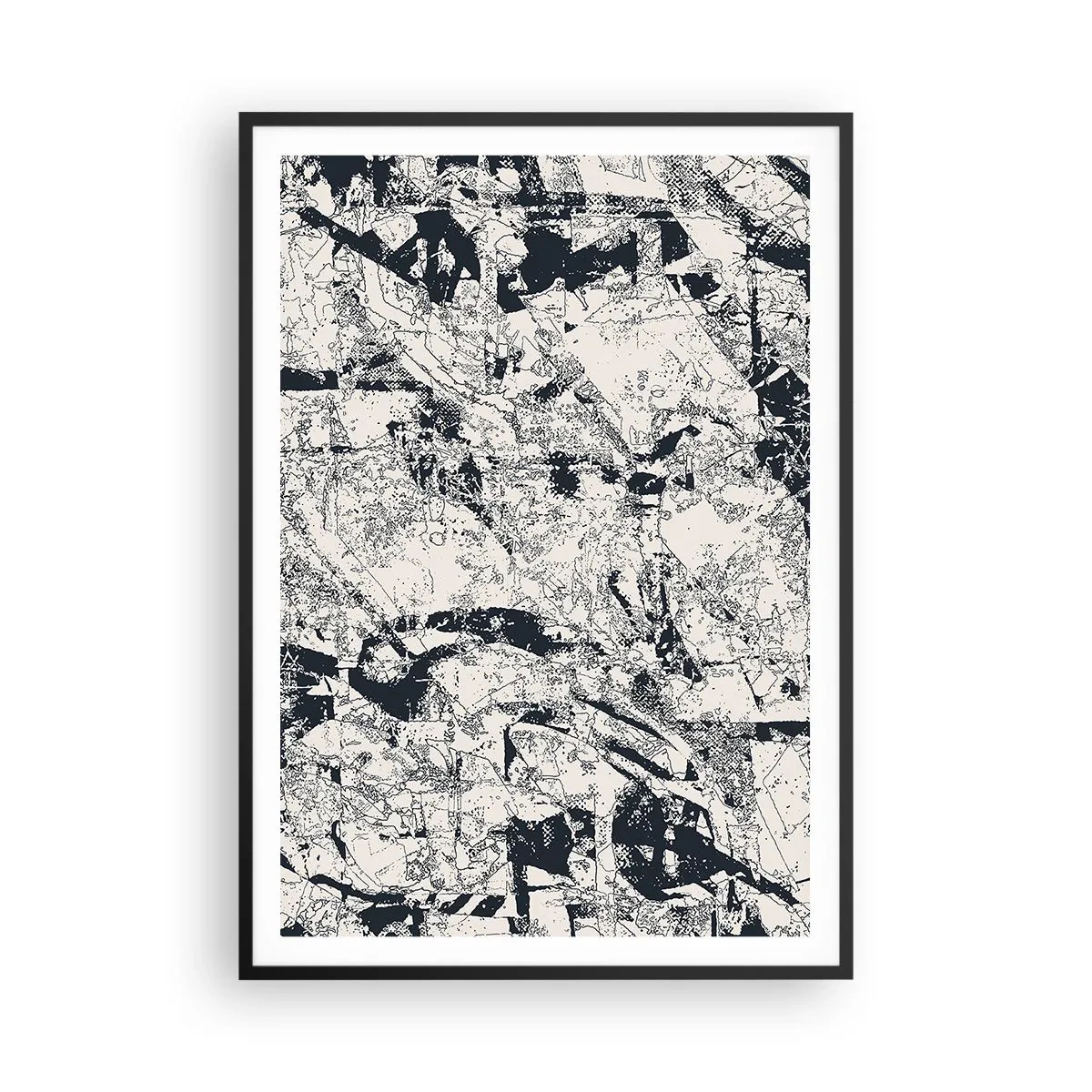 Plakat w czarnej ramie - Przenikanie przeciwieństw - 70x100 cm