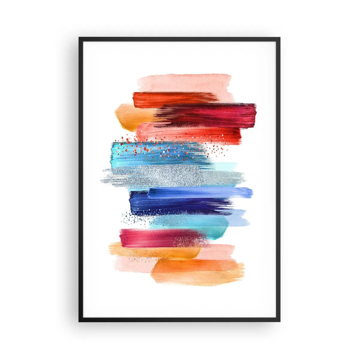 Plakat w czarnej ramie - W górę i w dół - 70x100 cm