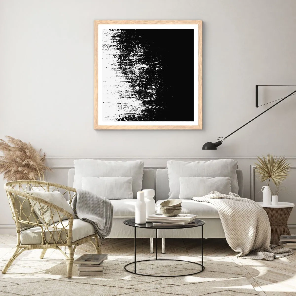 Plakat w ramie jasny dąb - I zwycięzcą jest… - 40x40 cm