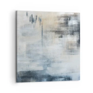 Obraz na płótnie - Za zasłoną błękitu - 50x50 cm