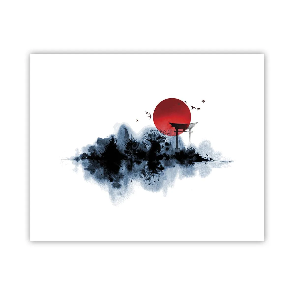 Plakat - Japoński widok - 50x40 cm