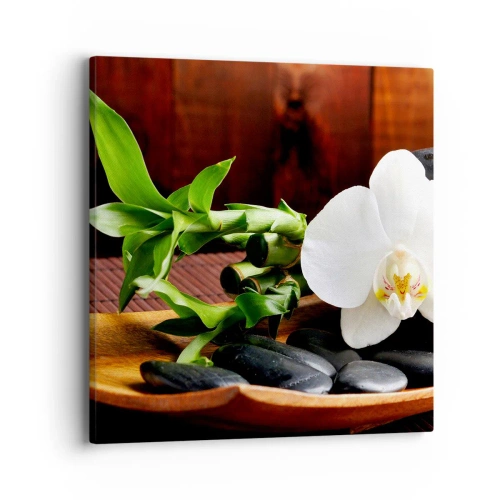 Obraz na płótnie - Poddaj się dotykowi natury - 40x40 cm