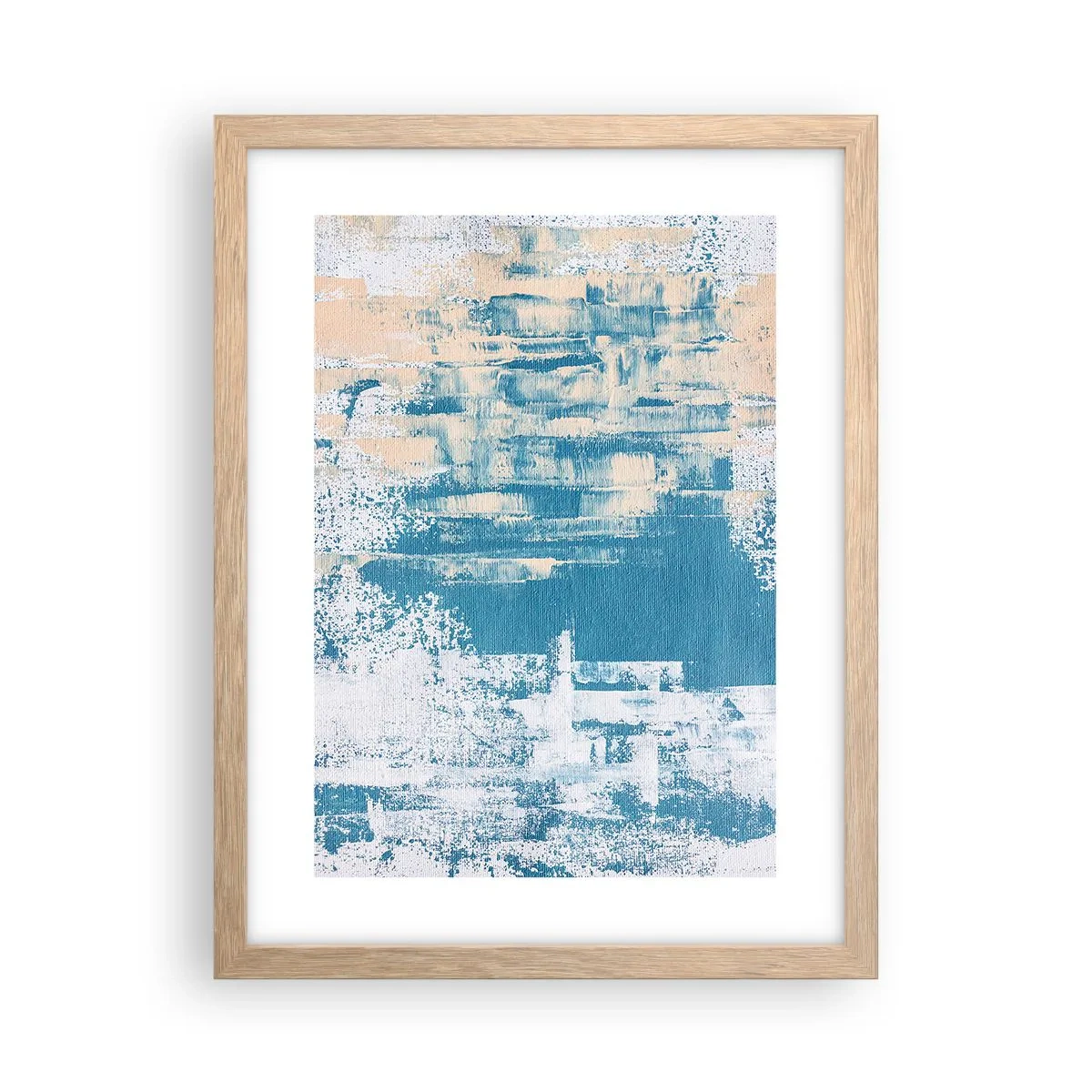 Plakat w ramie jasny dąb - Przez lodowy sopel - 30x40 cm