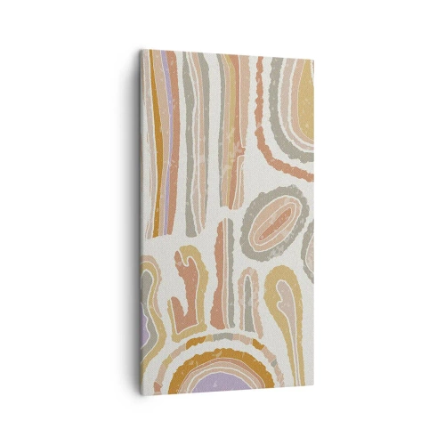 Obraz na płótnie - Barwne przekroje - 45x80 cm