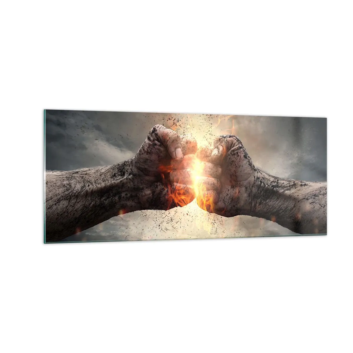 Obraz na szkle - Stań do walki - 100x40 cm