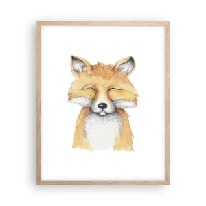 Plakat w ramie jasny dąb - Lisie humory - 40x50 cm