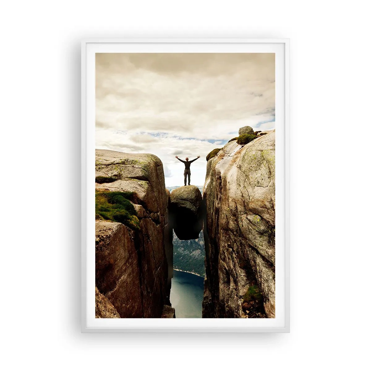 Plakat w białej ramie - Jak się czuję?! - 70x100 cm