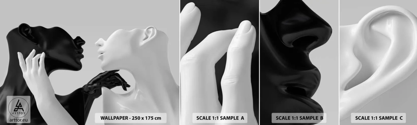 Fototapeta Próbka Standard Eco - Przyciąganie – pożądanie - Abstrakcja, Manekin, Posąg - 100x30 cm