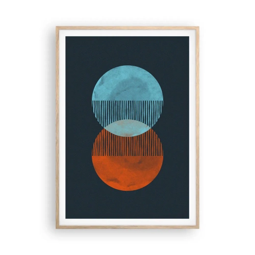 Plakat w ramie jasny dąb - Astronomiczna fantazja - 70x100 cm