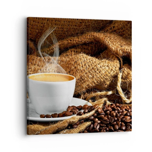 Obraz na płótnie - Zapach moki i gęstość miodowego płynu - 30x30 cm