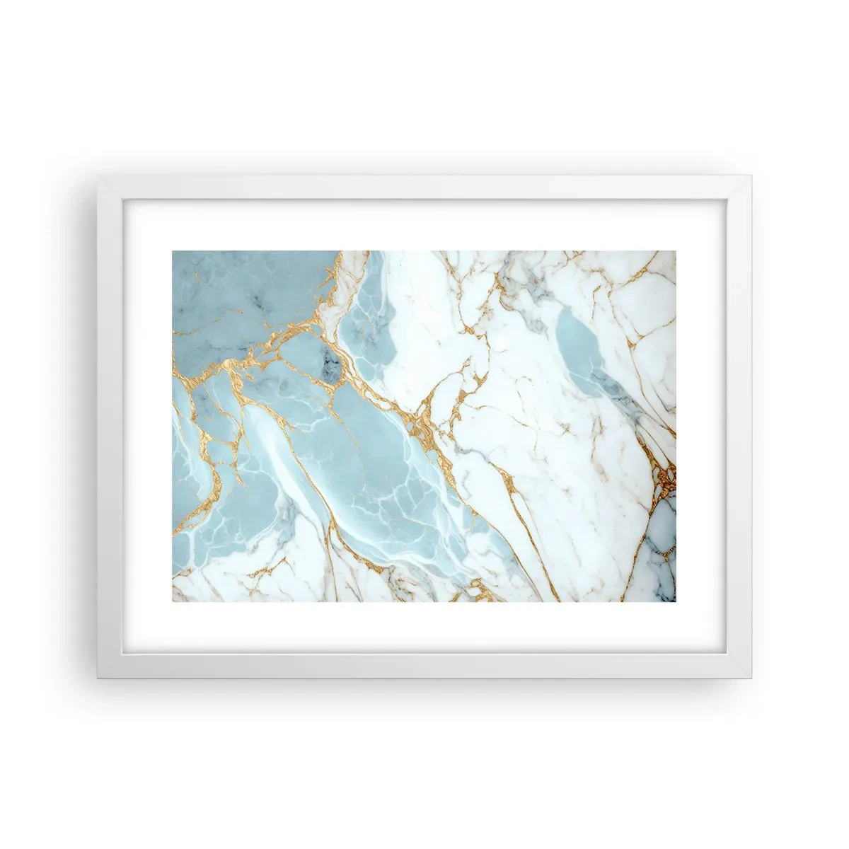 Plakat w białej ramie - Bogactwo kamienia - 40x30 cm