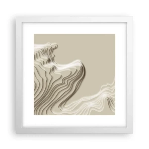 Plakat w białej ramie - Topografia sztuki - 30x30 cm