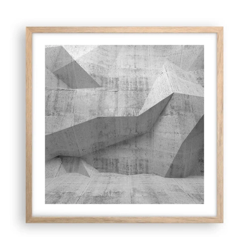 Plakat w ramie jasny dąb - Prawdziwe wyzwanie - 50x50 cm