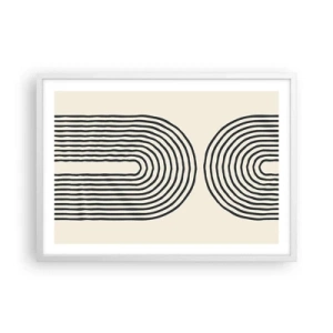 Plakat w białej ramie - Już za chwilę… - 70x50 cm