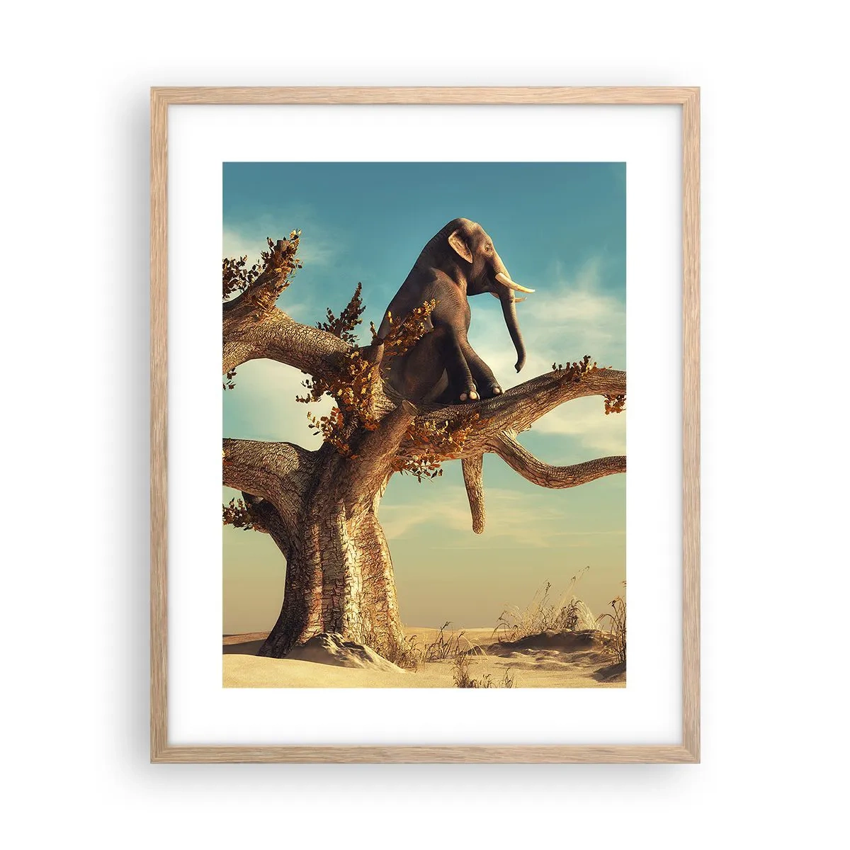 Plakat w ramie jasny dąb - Nowy punkt widzenia - 40x50 cm