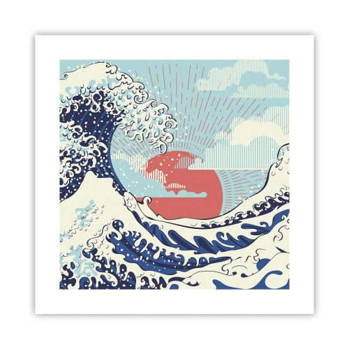 Plakat - Z japońskich inspiracji - 40x40 cm