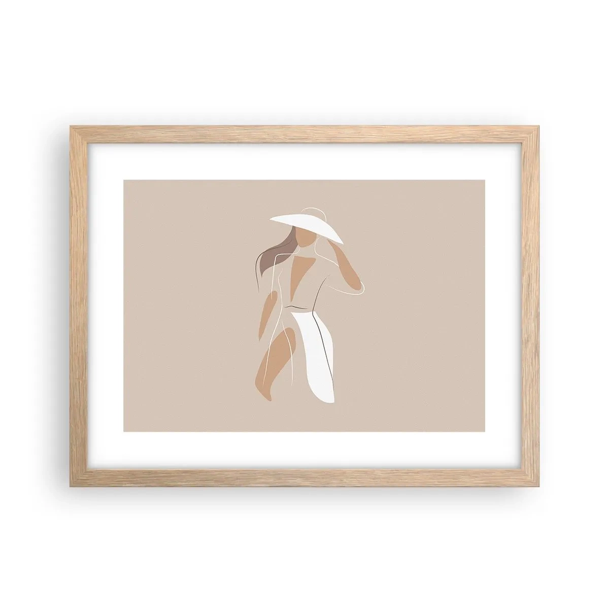 Plakat w ramie jasny dąb - Moda to zabawa - 40x30 cm