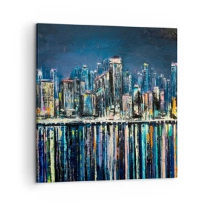 Obraz na płótnie - Kaskada swiateł - 50x50 cm