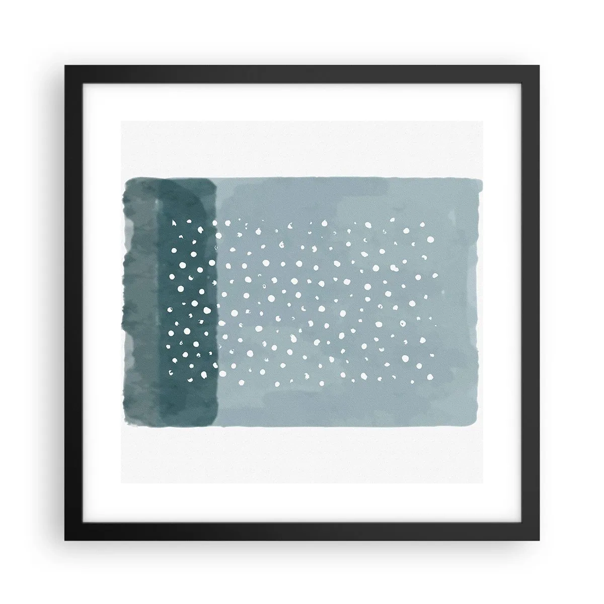 Plakat w czarnej ramie - Wyrosłe na błękicie - 40x40 cm