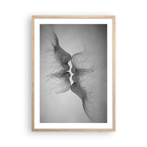 Plakat w ramie jasny dąb - Pocałunek wiatru - 50x70 cm