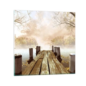 Obraz na szkle - Łagodny smutek jesieni - 60x60 cm