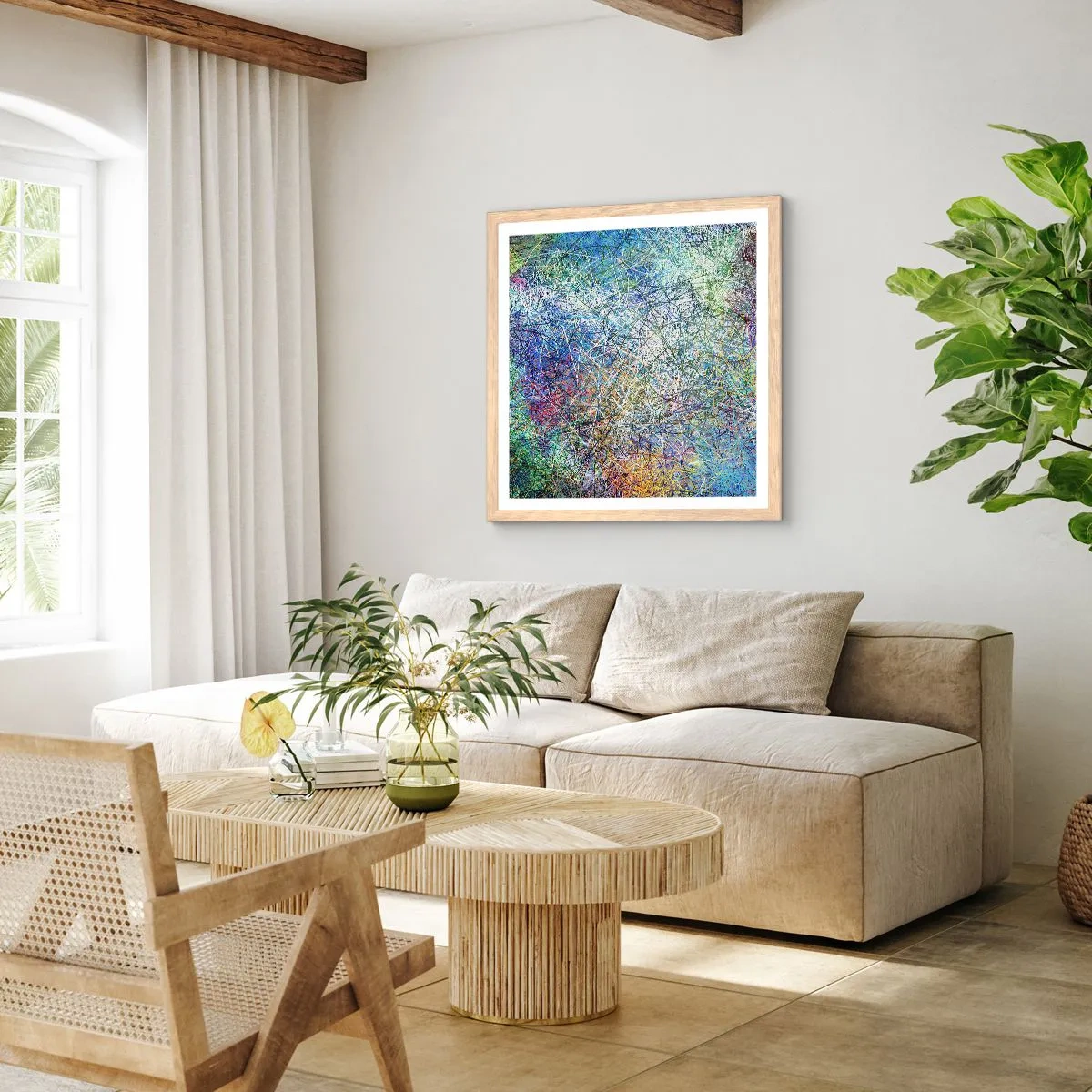 Plakat w ramie jasny dąb - To nie takie proste - 40x40 cm