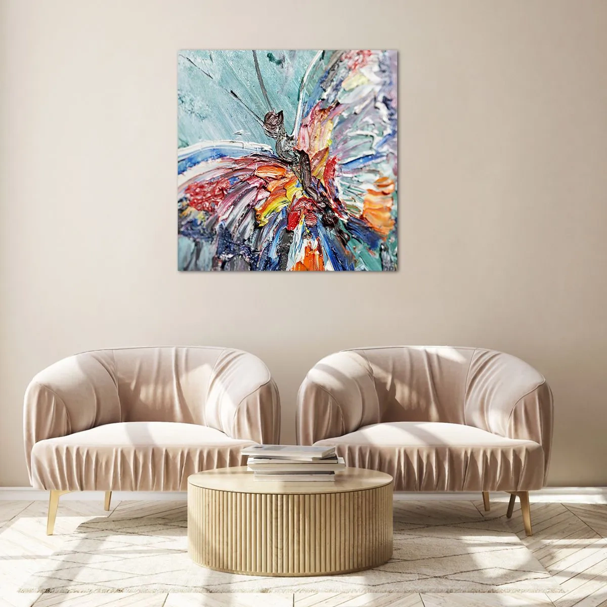 Obraz na szkle - Pomalowany przez naturę - 40x40 cm