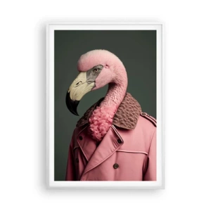 Plakat w białej ramie - Prawdziwy elegant - 70x100 cm