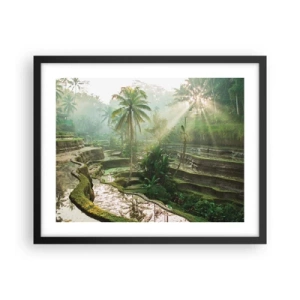 Plakat w czarnej ramie - Dorastać w słońcu - 50x40 cm