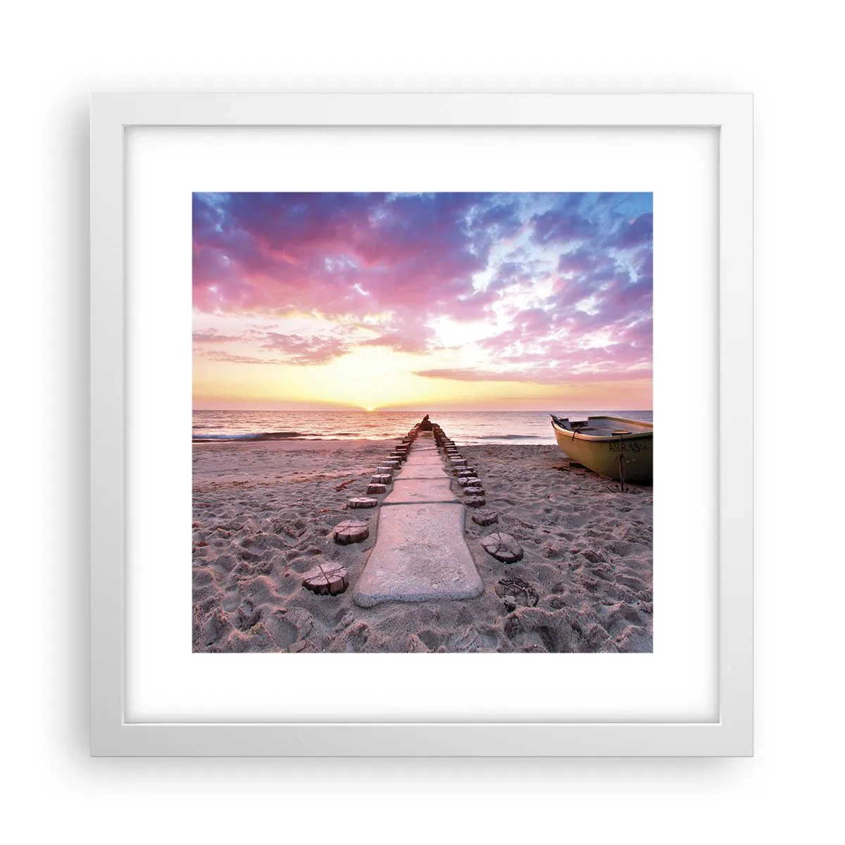 Plakat w białej ramie - Chwila głębokiego przeżycia - 30x30 cm