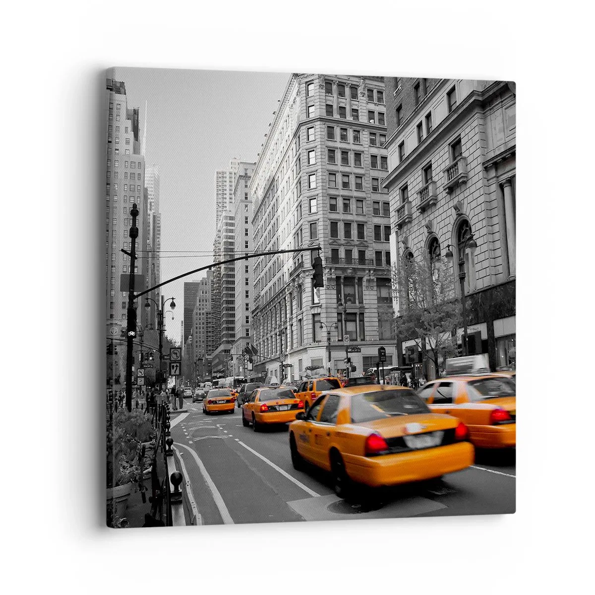 Obraz na płótnie - Słońca wielkiego miasta - 40x40 cm