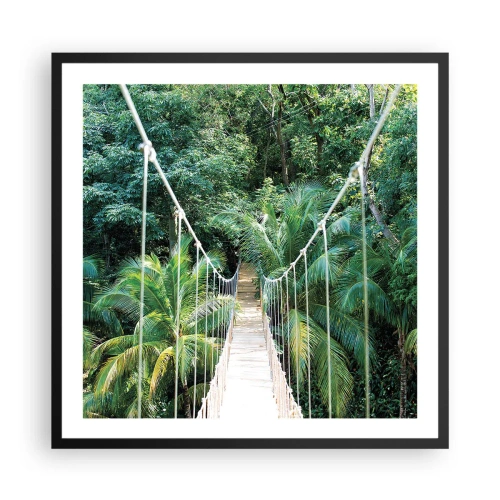 Plakat w czarnej ramie - Welcome to the jungle! - 60x60 cm