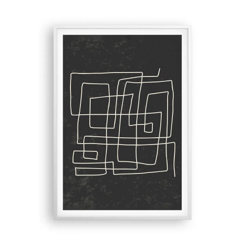 Plakat w białej ramie - Nie taki prosty - 70x100 cm