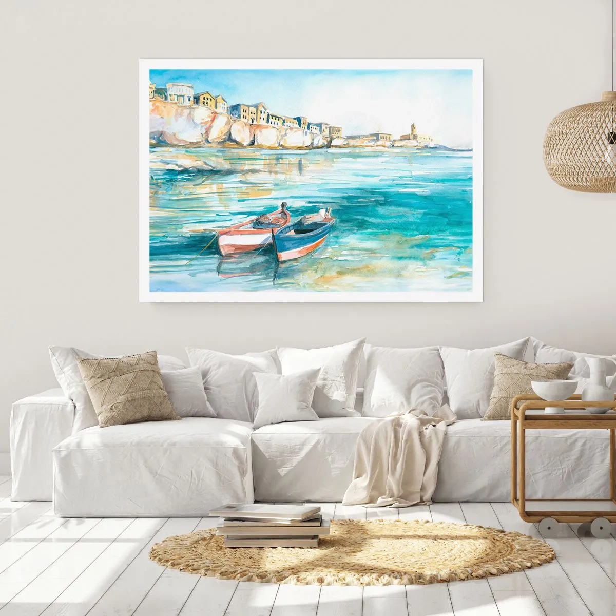 Plakat - Pejzaż w lazurze - 91x61 cm