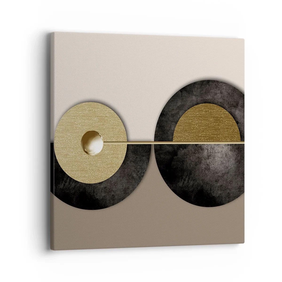 Obraz na płótnie - Wariacje wokół koła - 40x40 cm