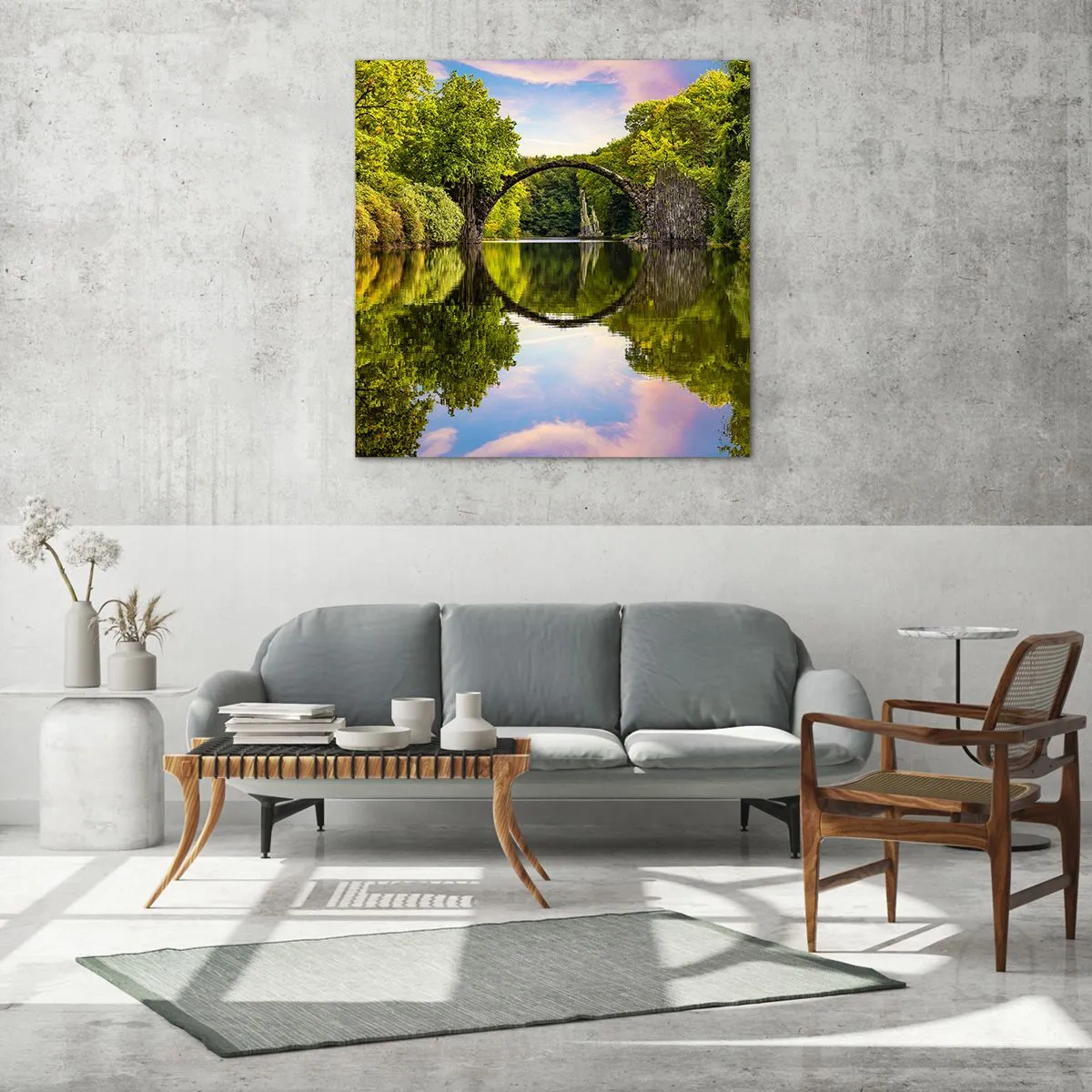 Obraz na szkle - Na styku dwóch światów - 70x70 cm