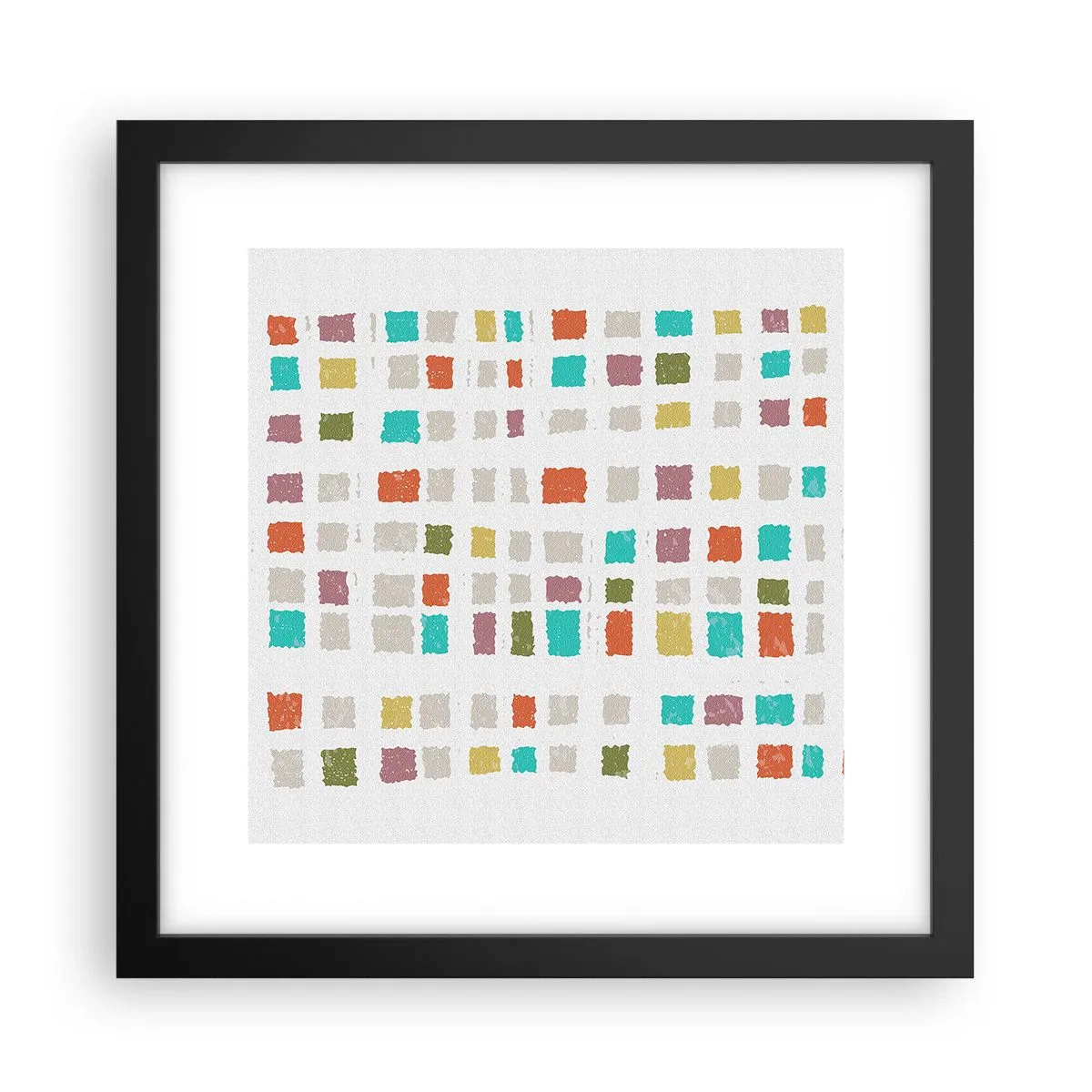 Plakat w czarnej ramie - Nieznana gra - 30x30 cm