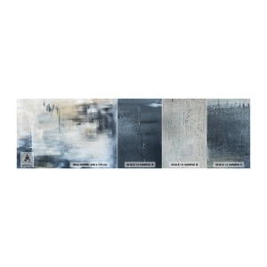 Fototapeta Próbka Premium Sand - Za zasłoną błękitu - Sztuka, Abstrakcja, Industrialny - 100x30 cm