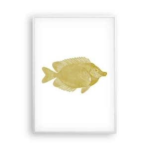 Plakat w białej ramie - Ryba i tyle - 70x100 cm