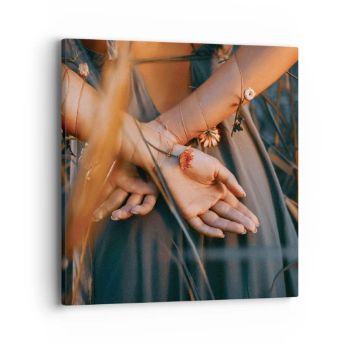 Obraz na płótnie - Związana z naturą - 40x40 cm