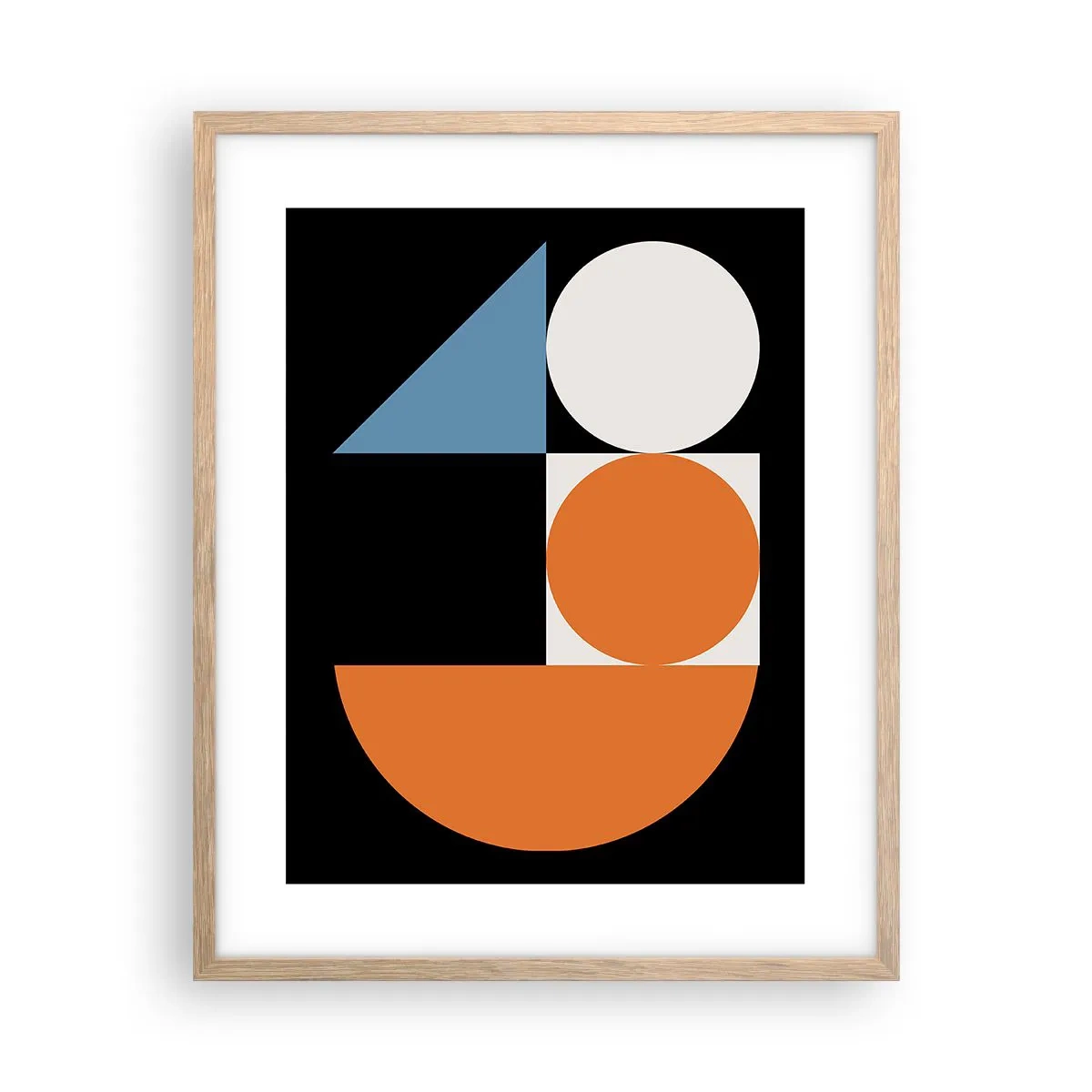 Plakat w ramie jasny dąb - Układ figurowy - 40x50 cm