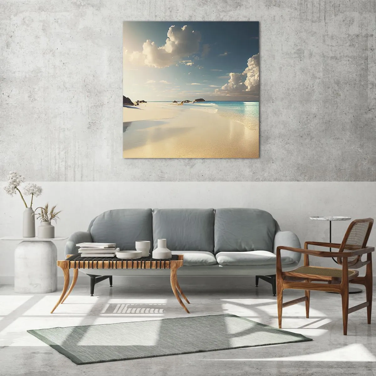 Obraz na szkle - Wymarzony dzień - 70x70 cm