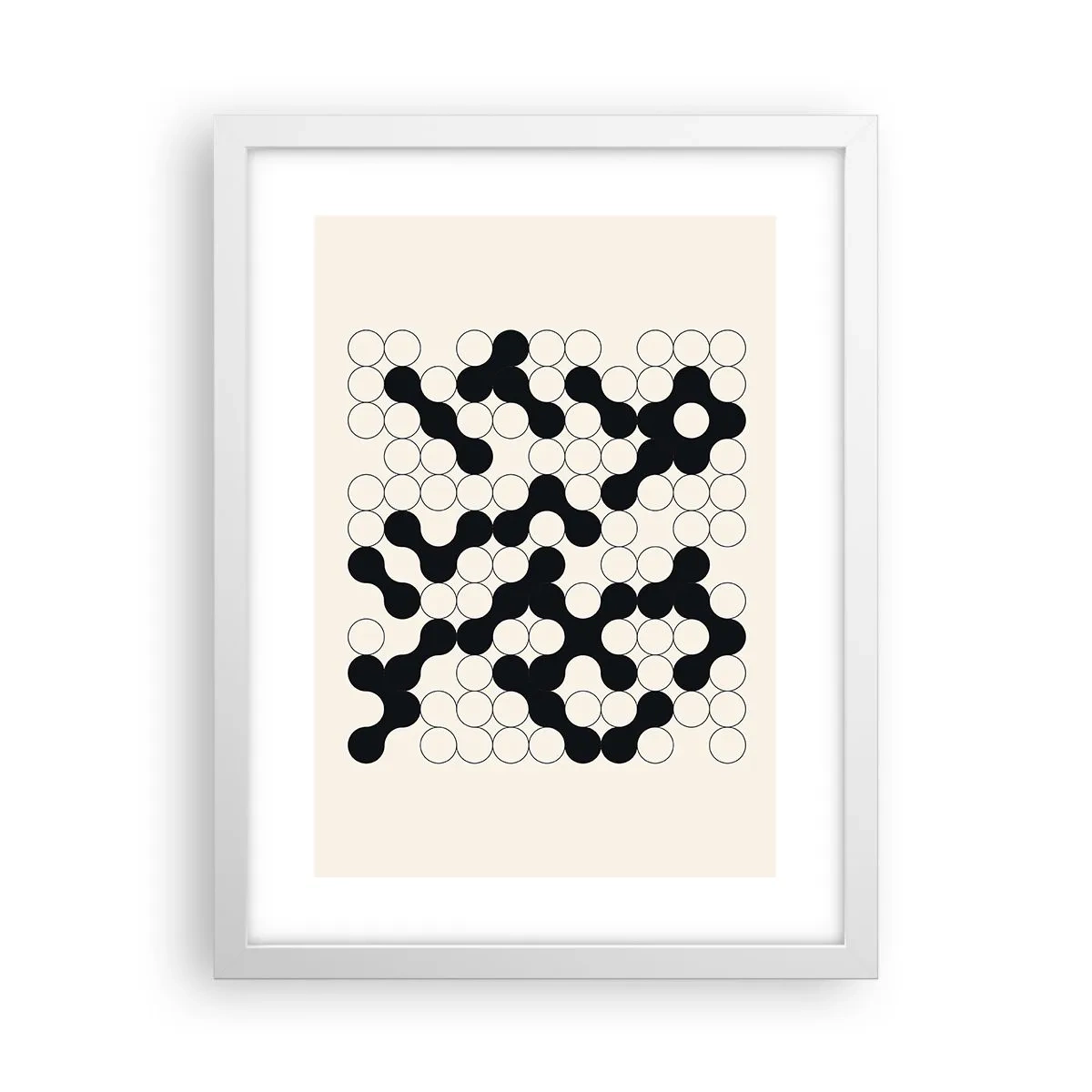 Plakat w białej ramie - Chińska gra – wariacja - 30x40 cm