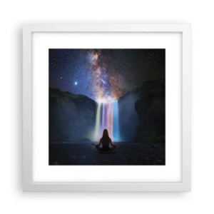 Plakat w białej ramie - Absolutna harmonia - 30x30 cm