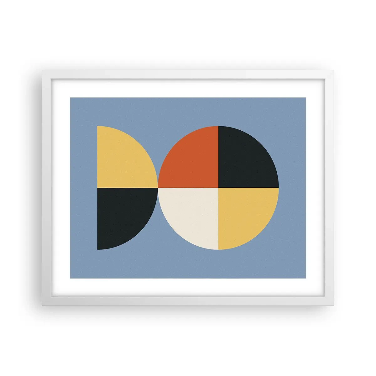 Plakat w białej ramie - Patrz i licz - 50x40 cm