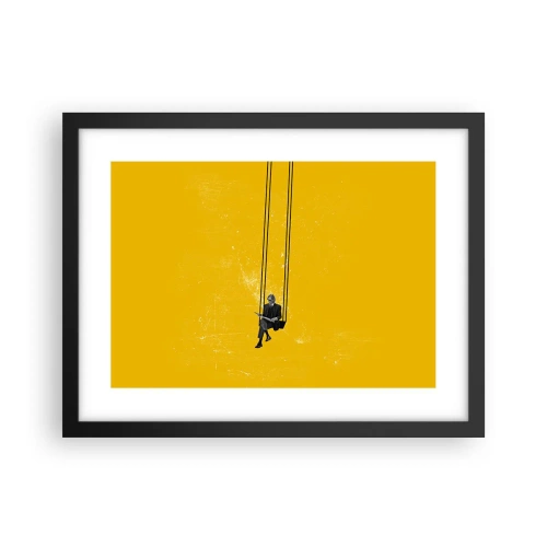 Plakat w czarnej ramie - Dzień jak co dzień - 40x30 cm