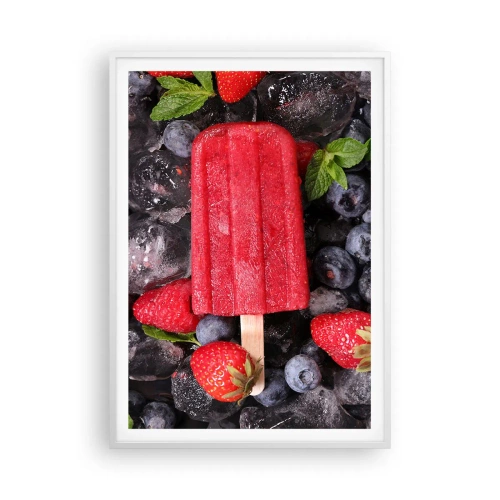 Plakat w białej ramie - Smak gorącego lata - 70x100 cm