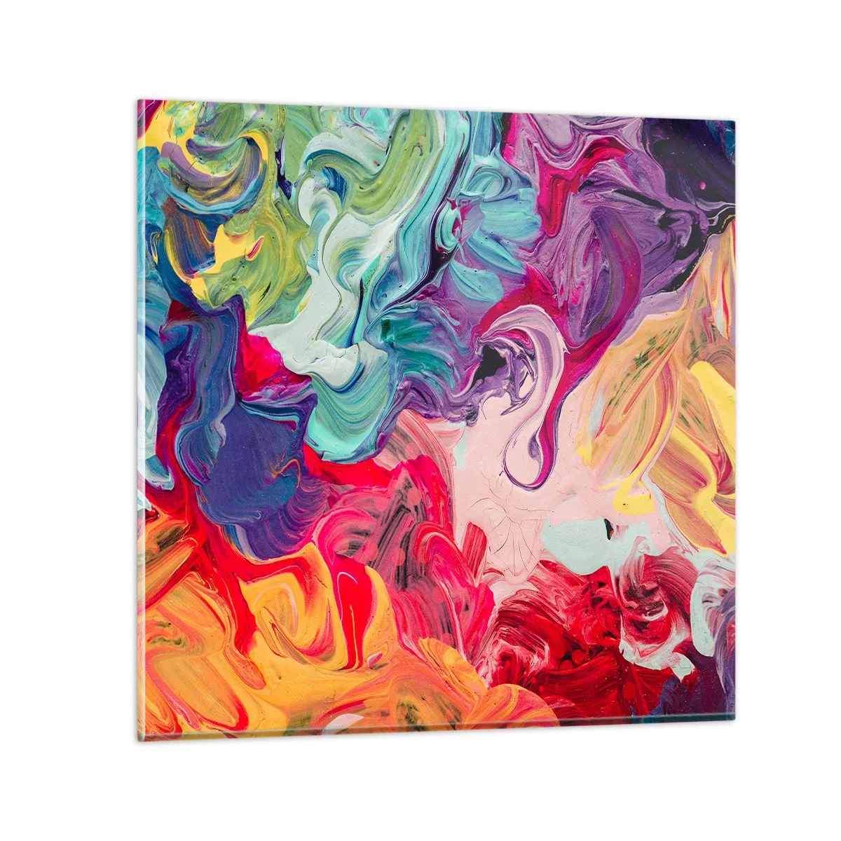 Obraz na szkle - Narodziny barw - 50x50 cm